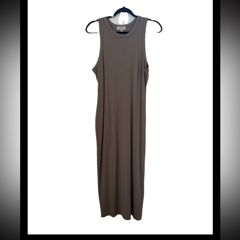 Faded Rose Ribbed Bodycon Tank Top Size XL Color Gray (0482) Never Used